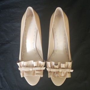 Used cute Enzo Angiolino open toe heels